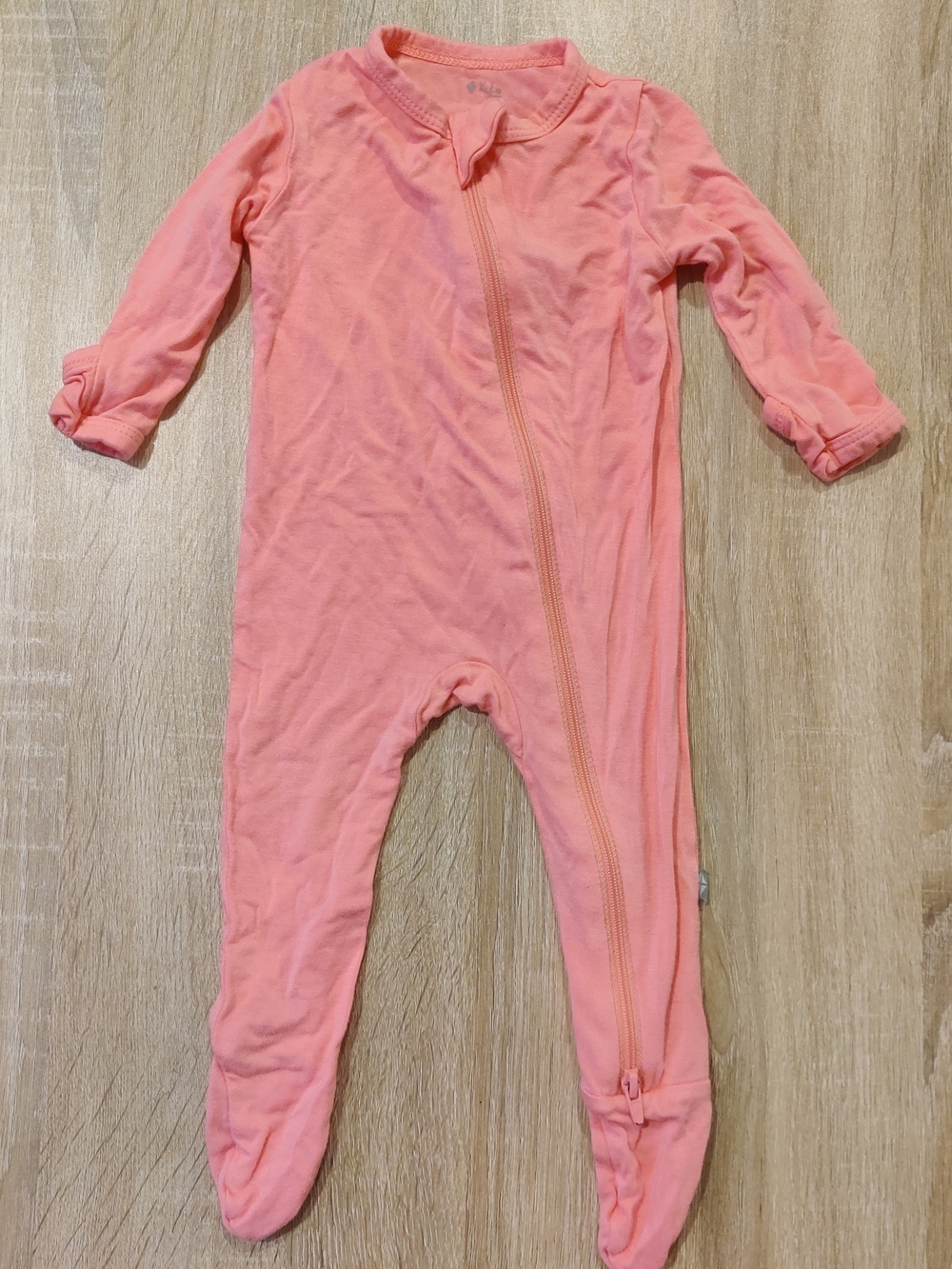 Kyte BABY Coral Pink Footed One-Piece Zippered Sleeper Size 0-3mo
